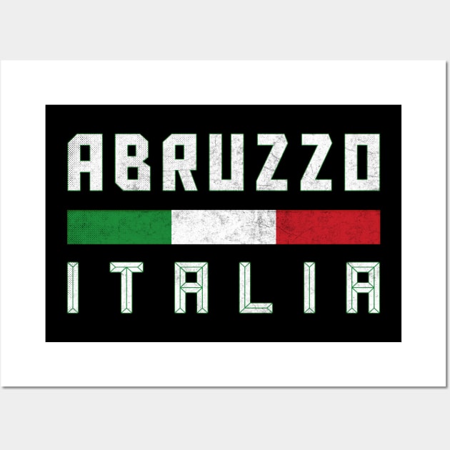 Abruzzo Italia / Italy Typography Design Wall Art by DankFutura